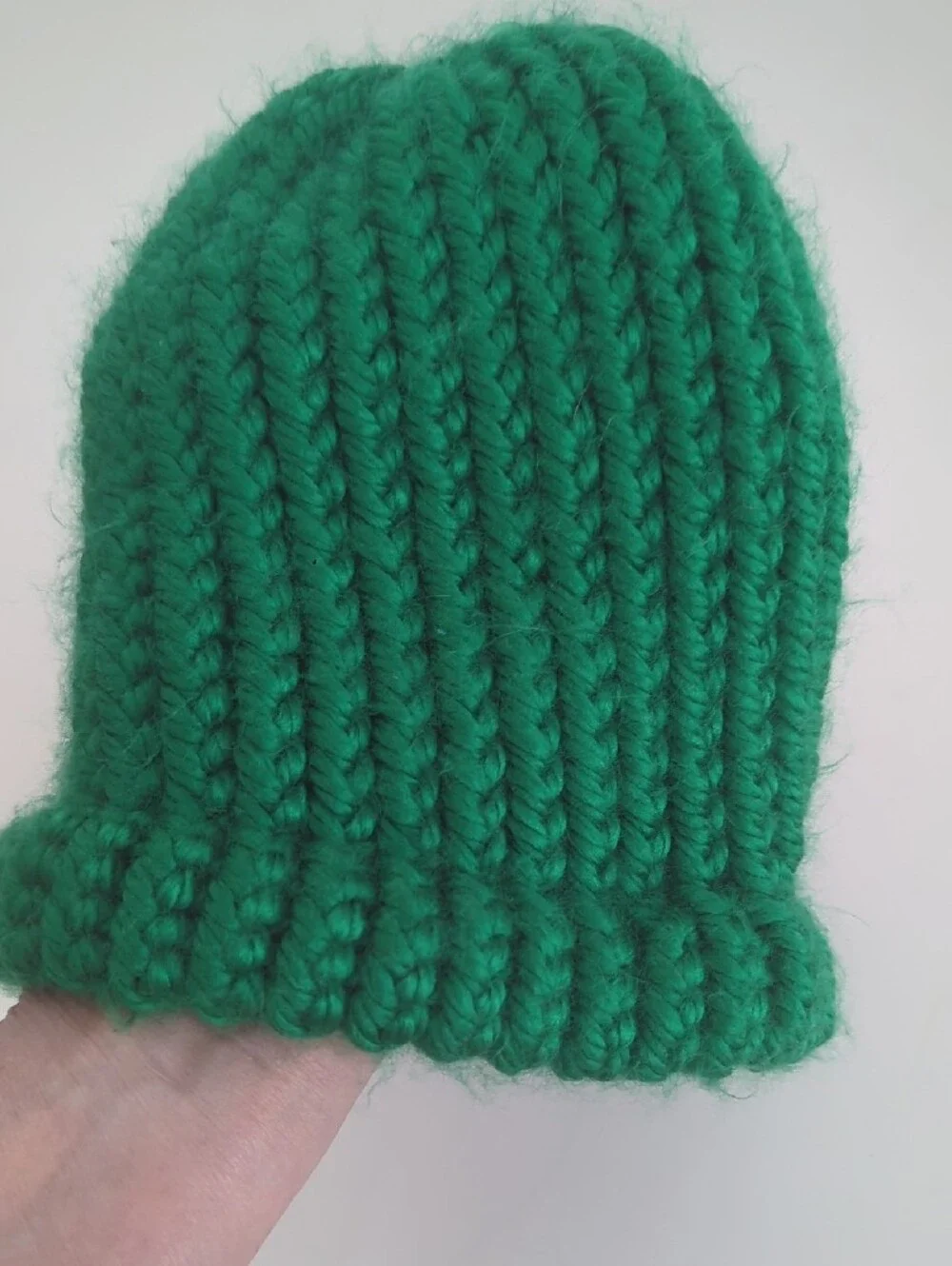 Kids Knit Beanie Hat Set - Green & Blue